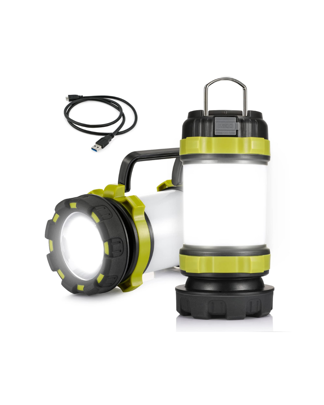 Fener LED i rikarikueshëm, dritë kampingu shumëfunksionale me 6 mënyra