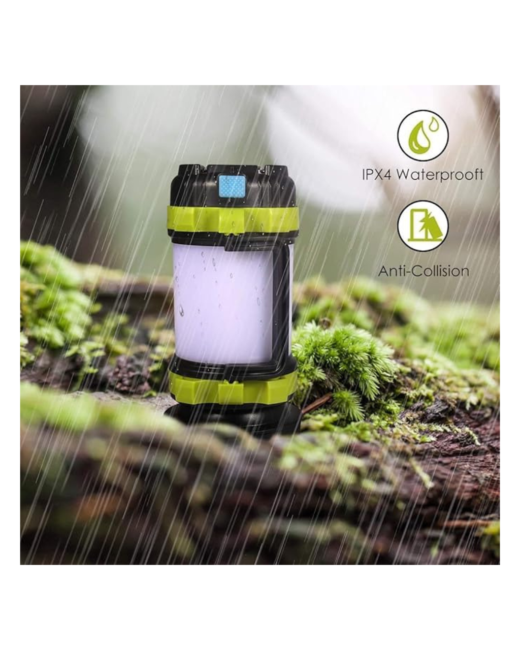 Fener LED i rikarikueshëm, dritë kampingu shumëfunksionale me 6 mënyra