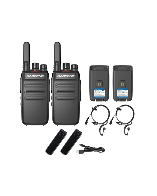 Baofeng BF-12 Mini & Slim me dy drejtime + kufje