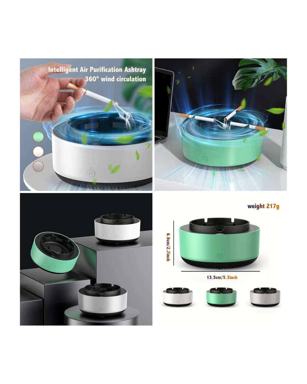 Mbajtëse cigaresh me filtër pastrues ajri vetë-fikës