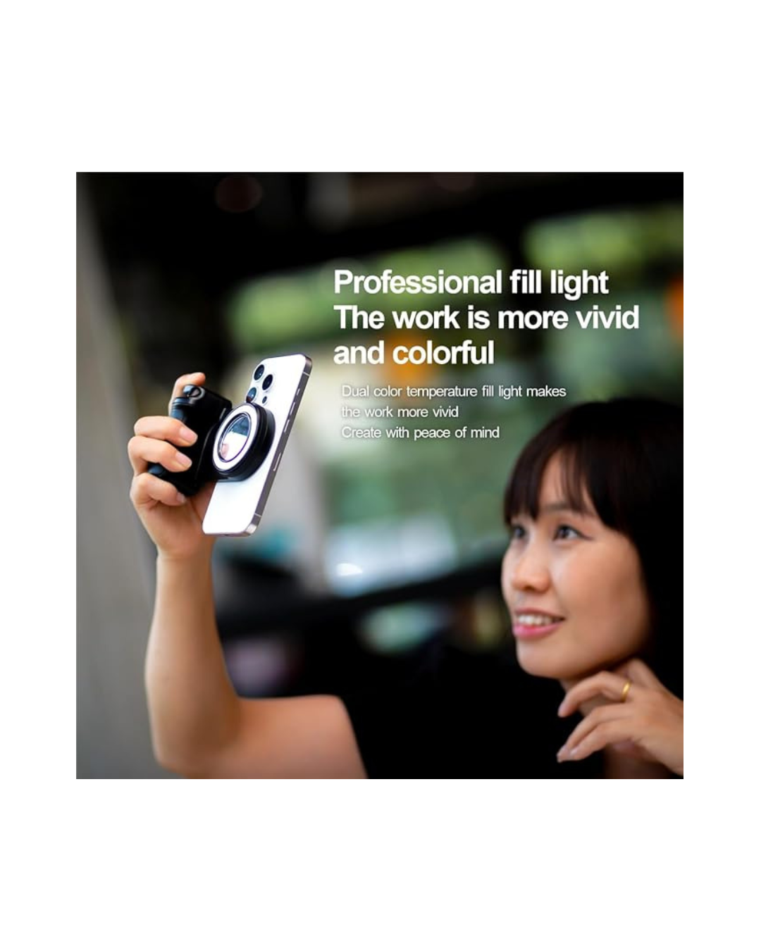 Dritë Selfie Portative për telefon, Model BBC-9 750mAh për iPhone, Samsung