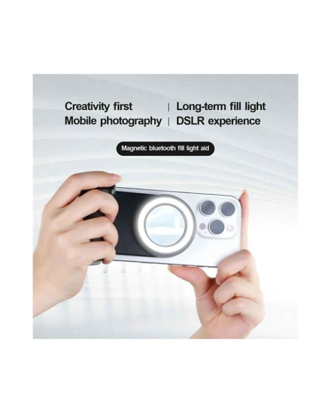 Dritë Selfie Portative për telefon, Model BBC-9 750mAh për iPhone, Samsung