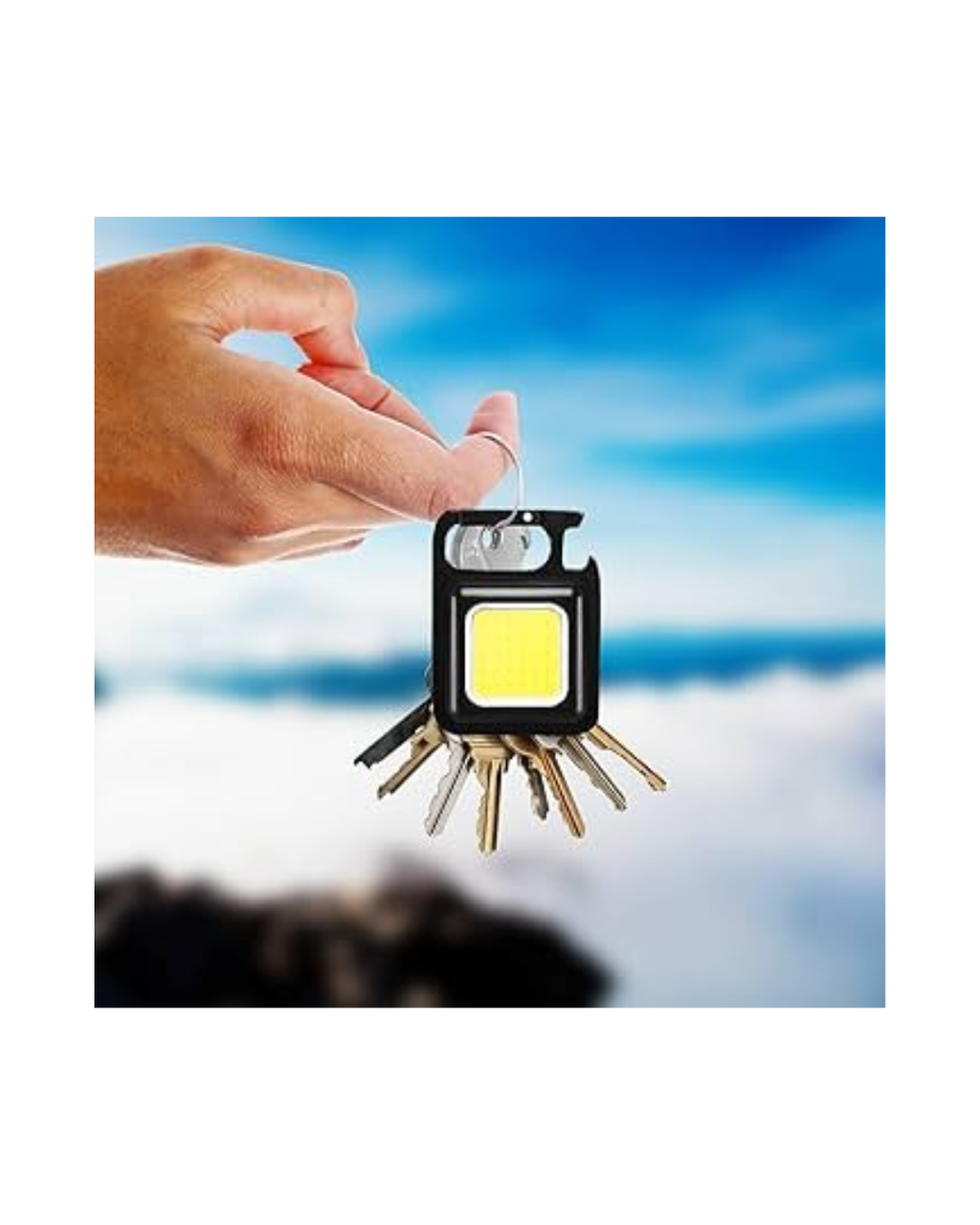 Mini Fener i Rikarikueshëm me Varëse Çelësash 800 Lumen me 4 Modalitete Drite