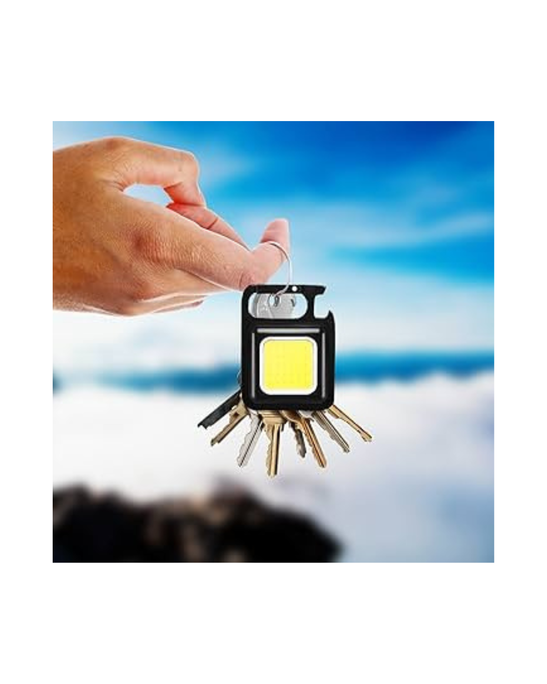 Mini Fener i Rikarikueshëm me Varëse Çelësash 800 Lumen me 4 Modalitete Drite