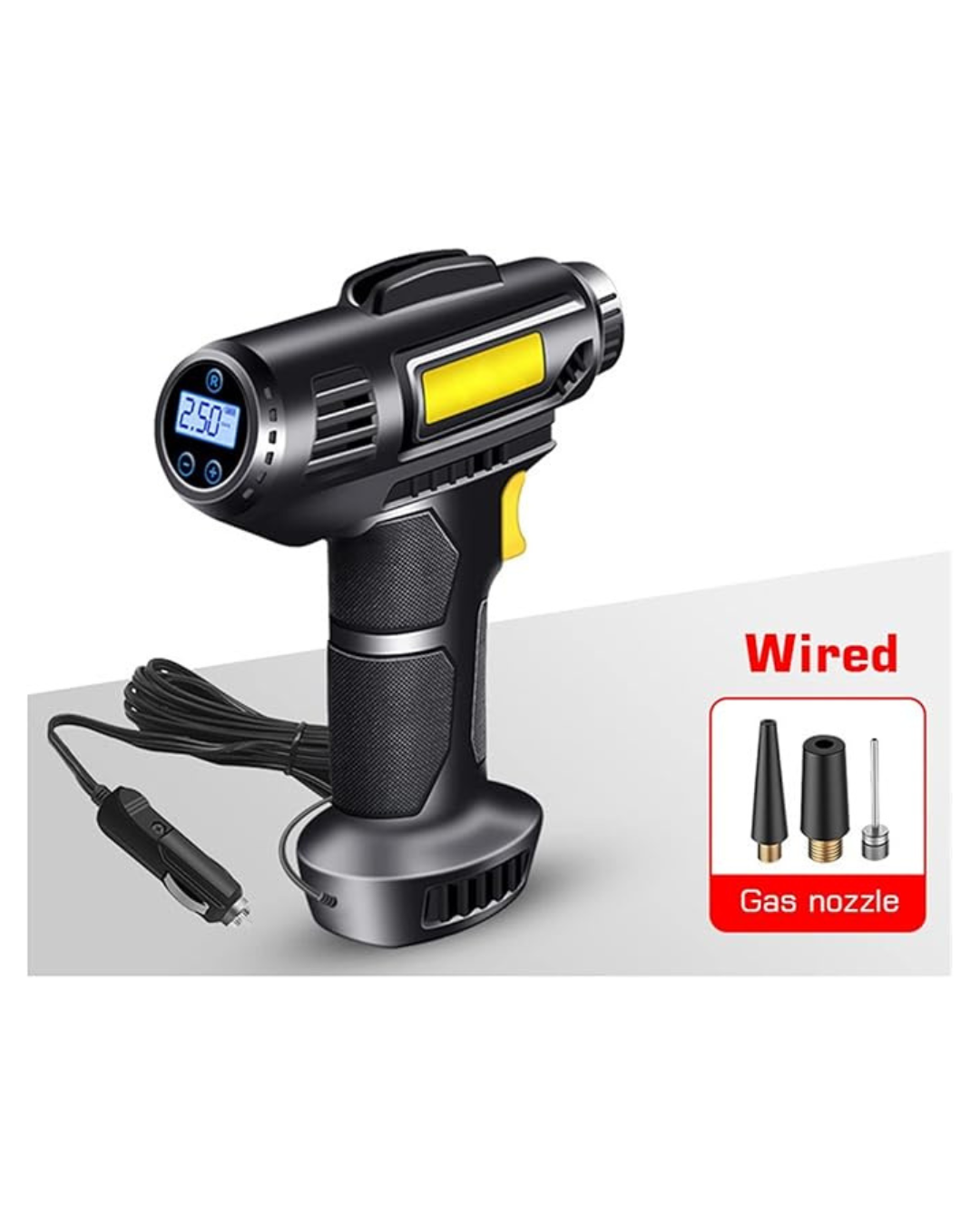 Kompresor Dixhital për Fryrje Gomash Makine 150PSI me Bateri