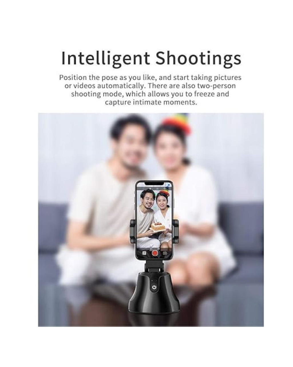 Mbajtëse Kamera Inteligjente Personale me Gjurmim Automatik Rrotullim 360°