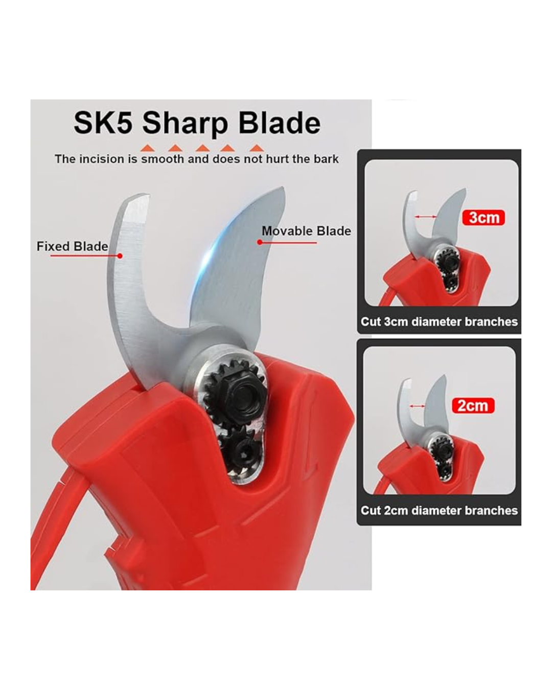 Gërshërë elektrike për krasitje, Krasitëse profesionale të degëve të pemëve pa kabllo