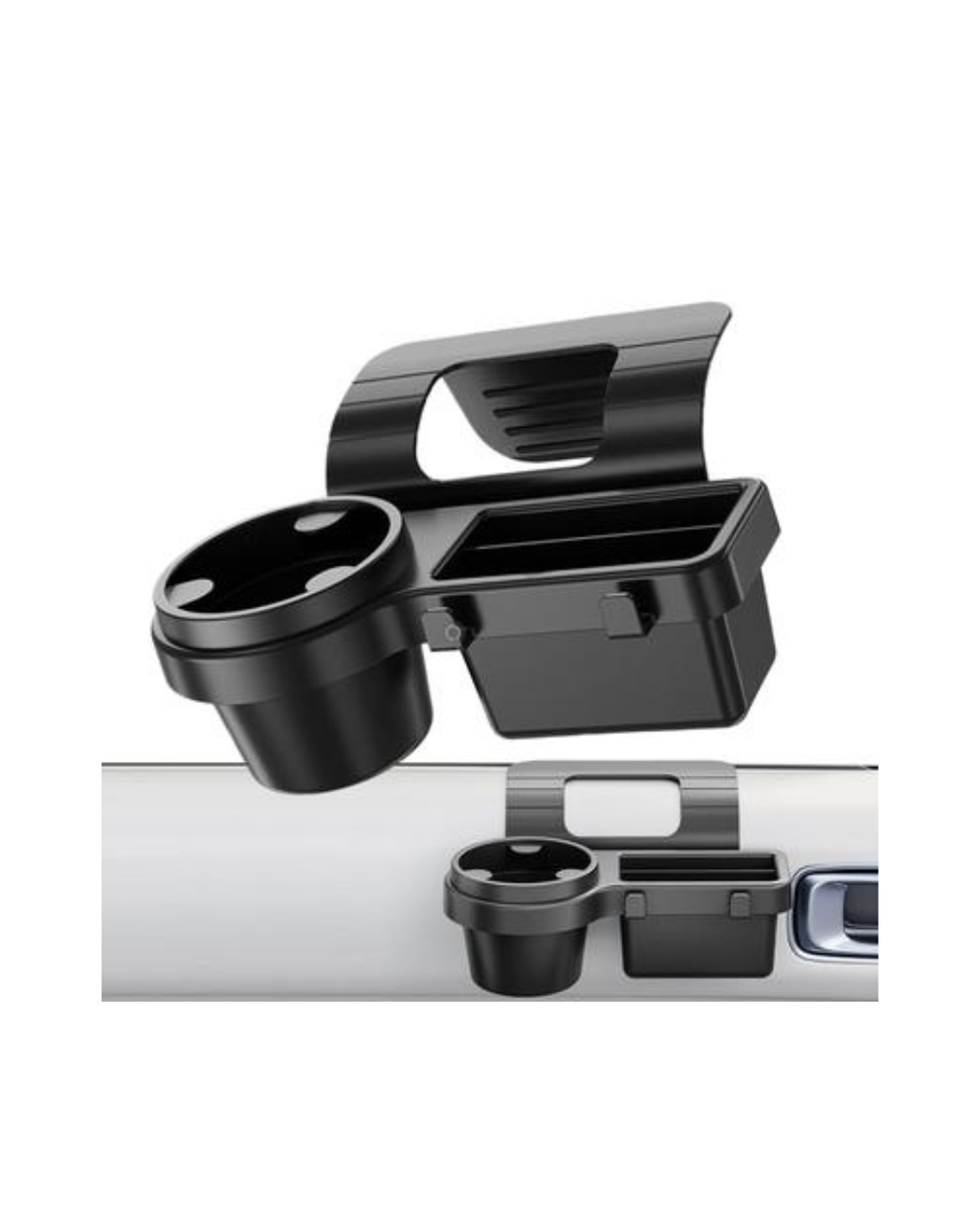 Mbajtëse ekstra e varur për gotë për makinë - e zezë