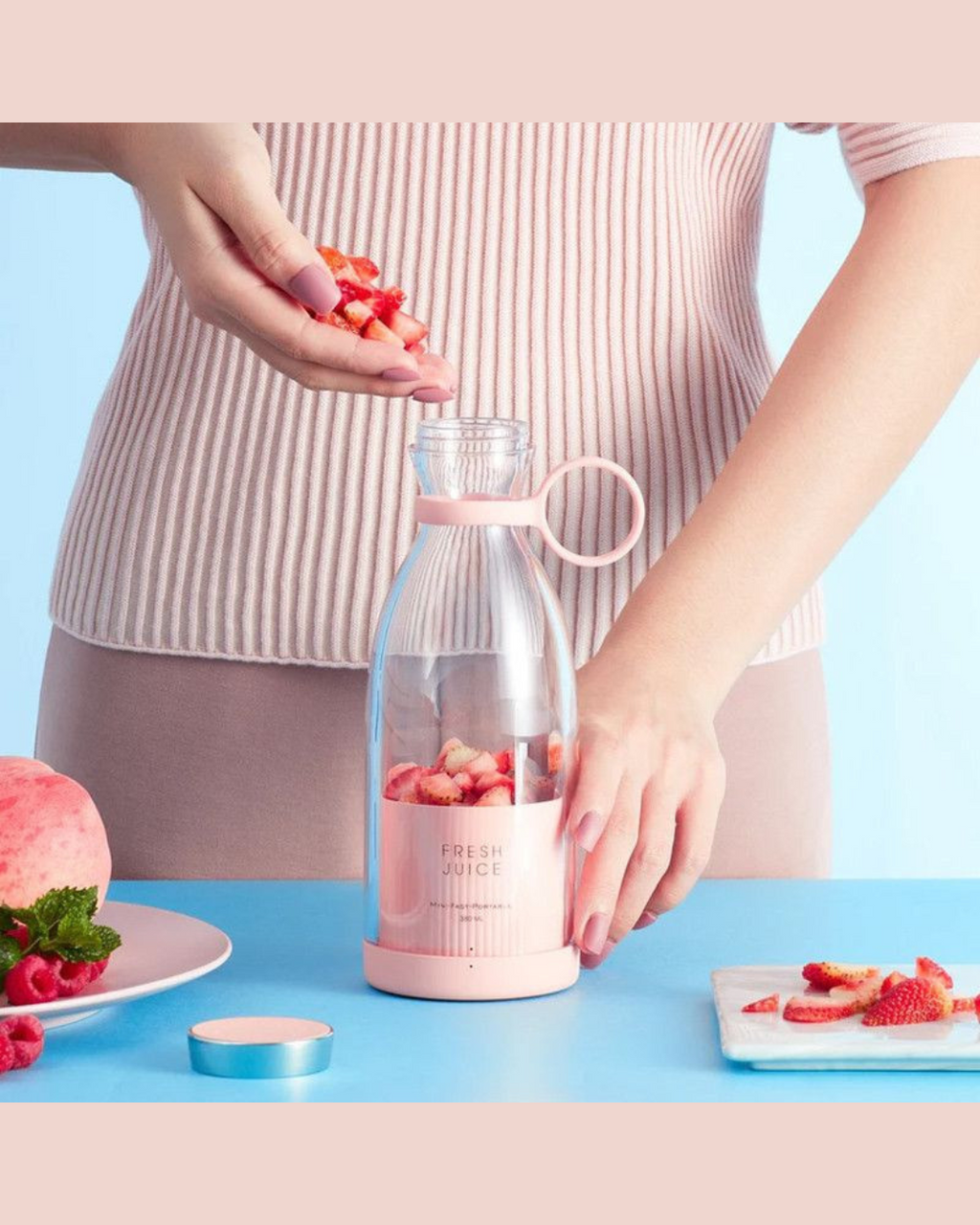 Blender lëngjesh portative elektrike 350 ml
