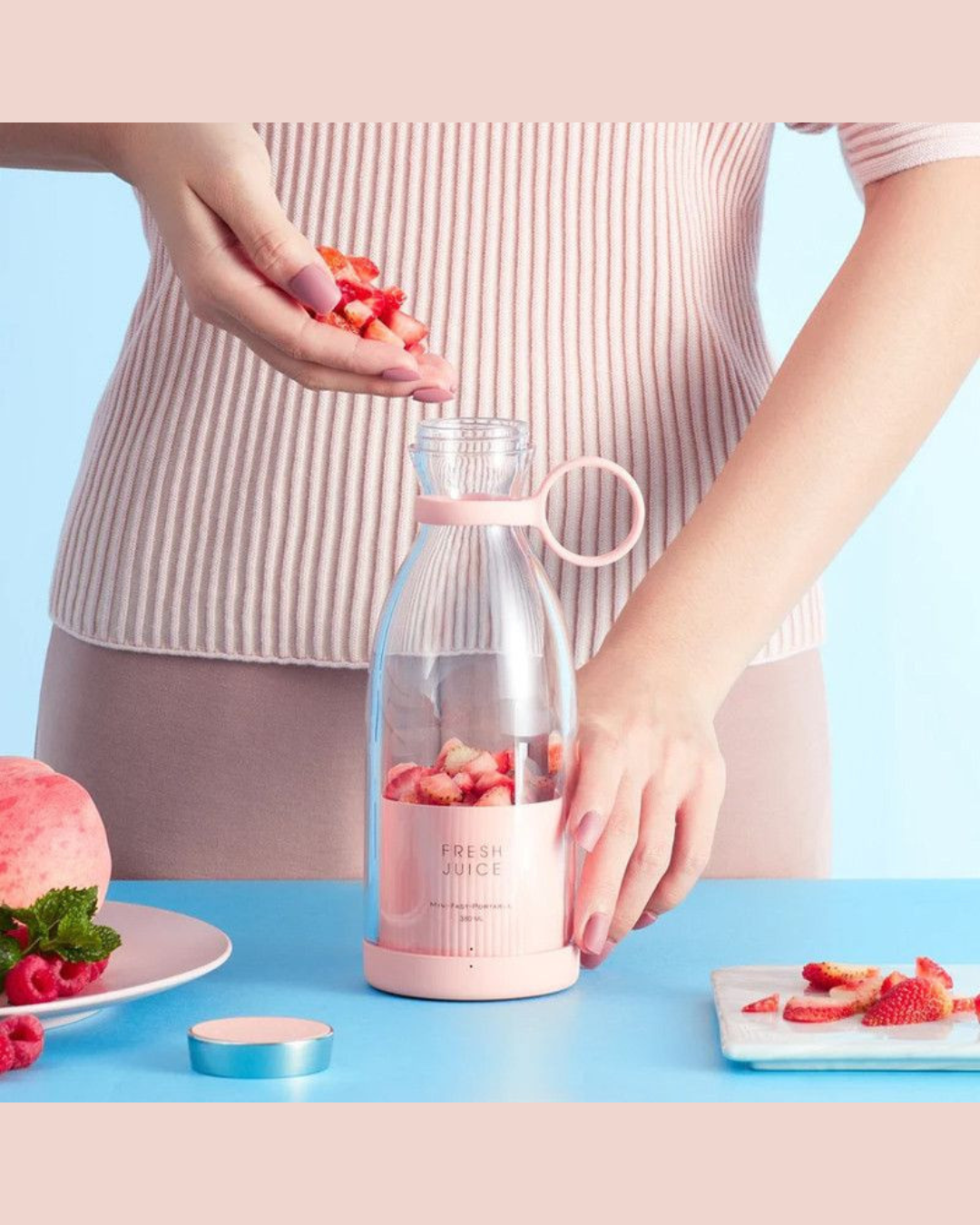 Blender lëngjesh portative elektrike 350 ml