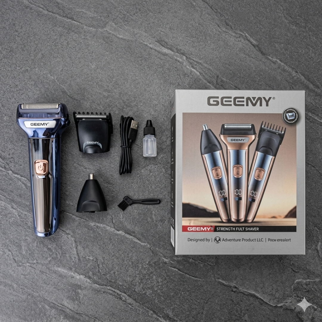 Makinë rroje GEEMY GM-8075 3 në 1 me karikim USB