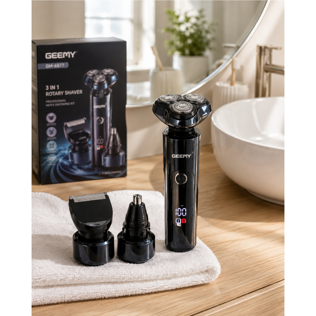Makinë rroje Geemy GM-8105 3in1 i rikarikueshëm