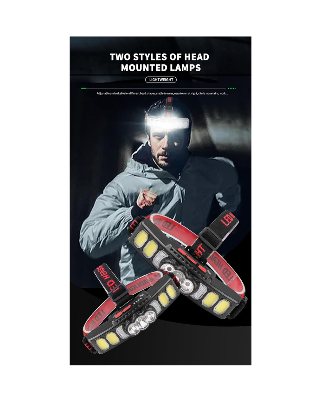 Dritë koke HX-811 me shumë burime drite Fenerët USB