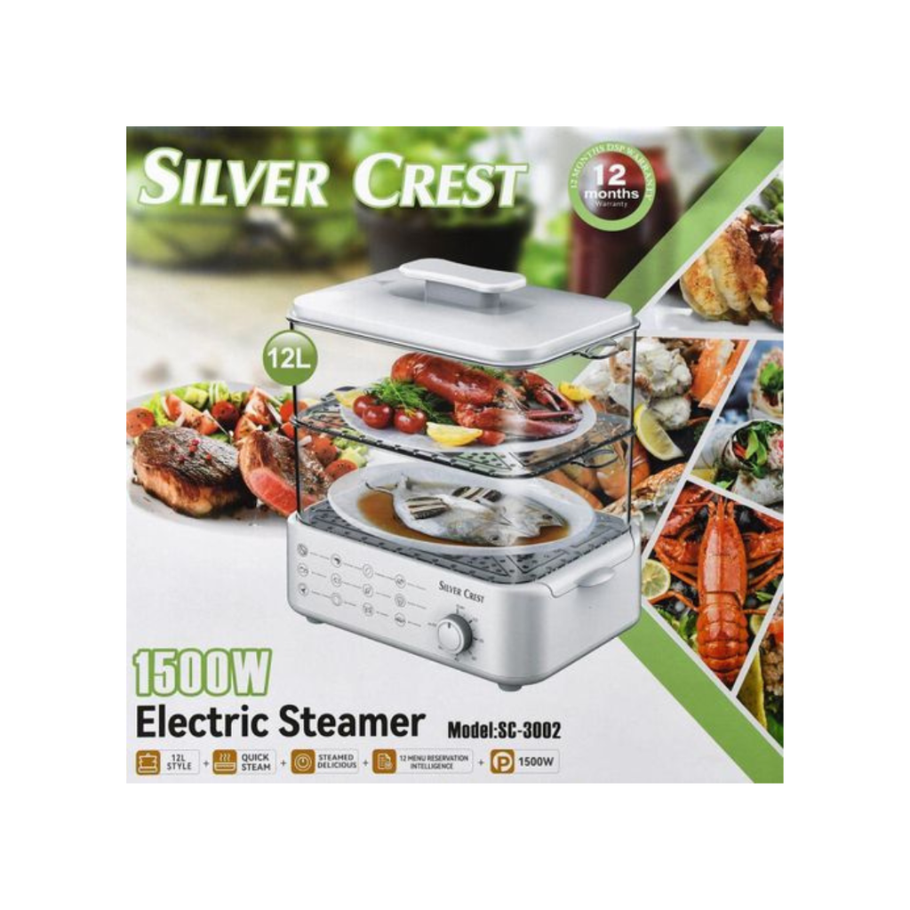 Gatues elektrik me avull SILVER CREST, shumëfunksional, me 2 nivele, kapacitet 12L