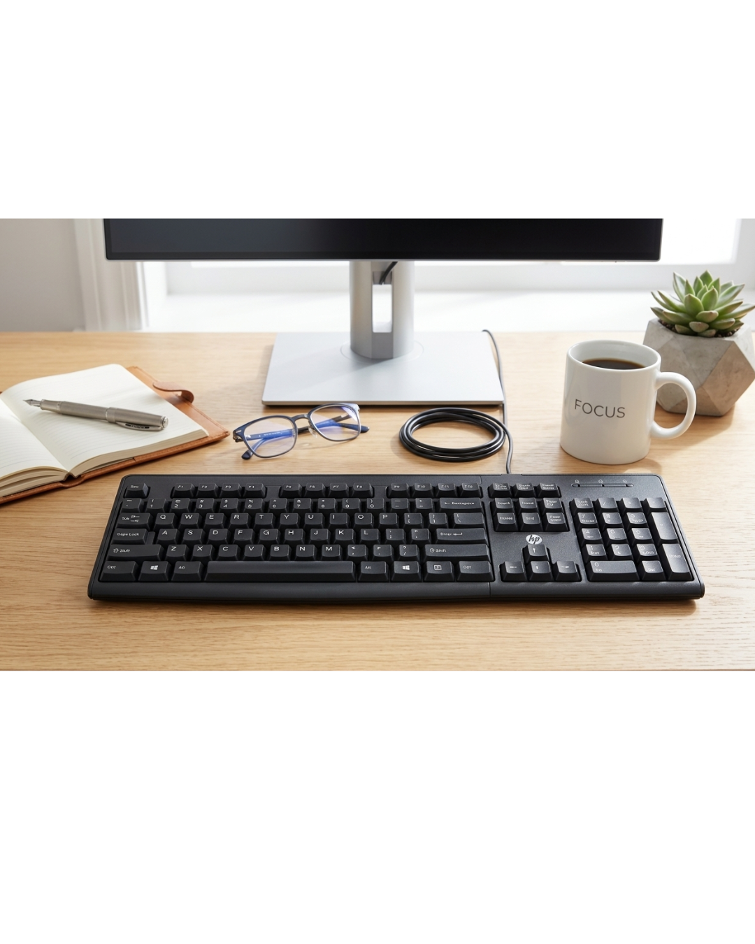 Tastierë zyre Hp K1600 me kabëll, e zezë