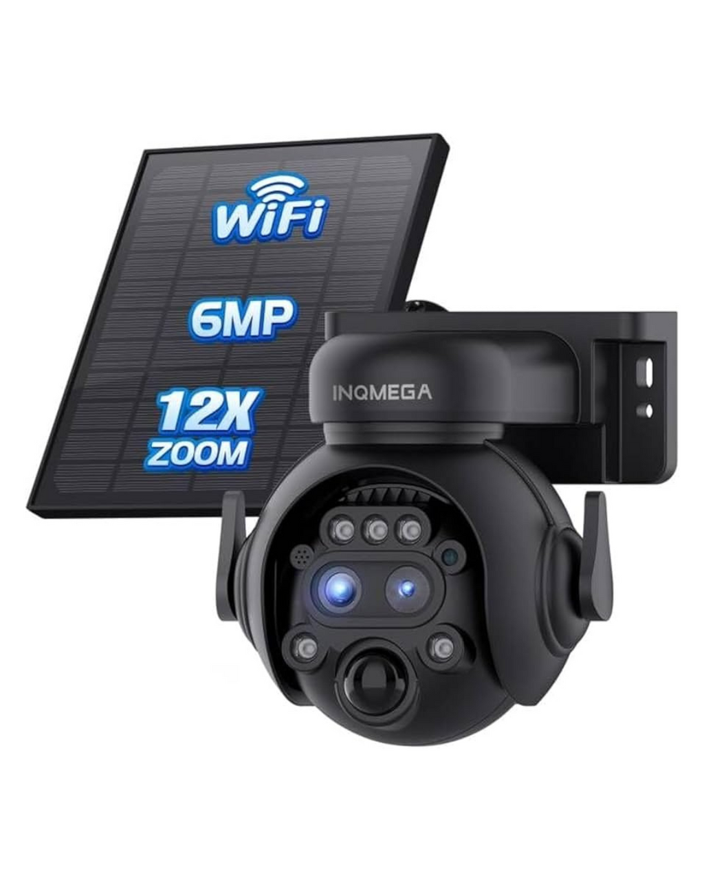 Kamera Solare e sigurisë 6MP 2.4G WIFI me zmadhim 12X 355°