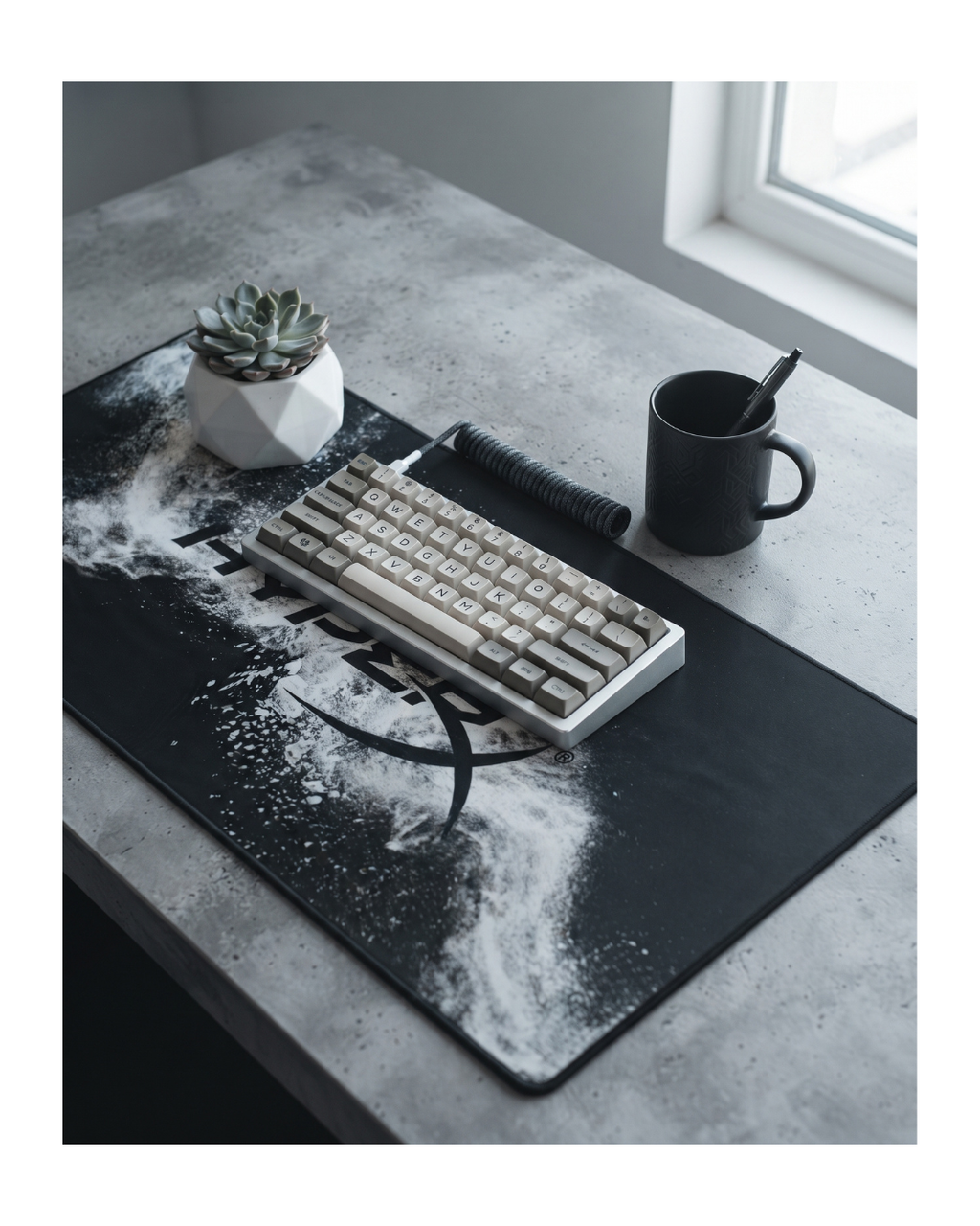 HyperX Mousepad White për Lojëra - Speed Edition - (XL)