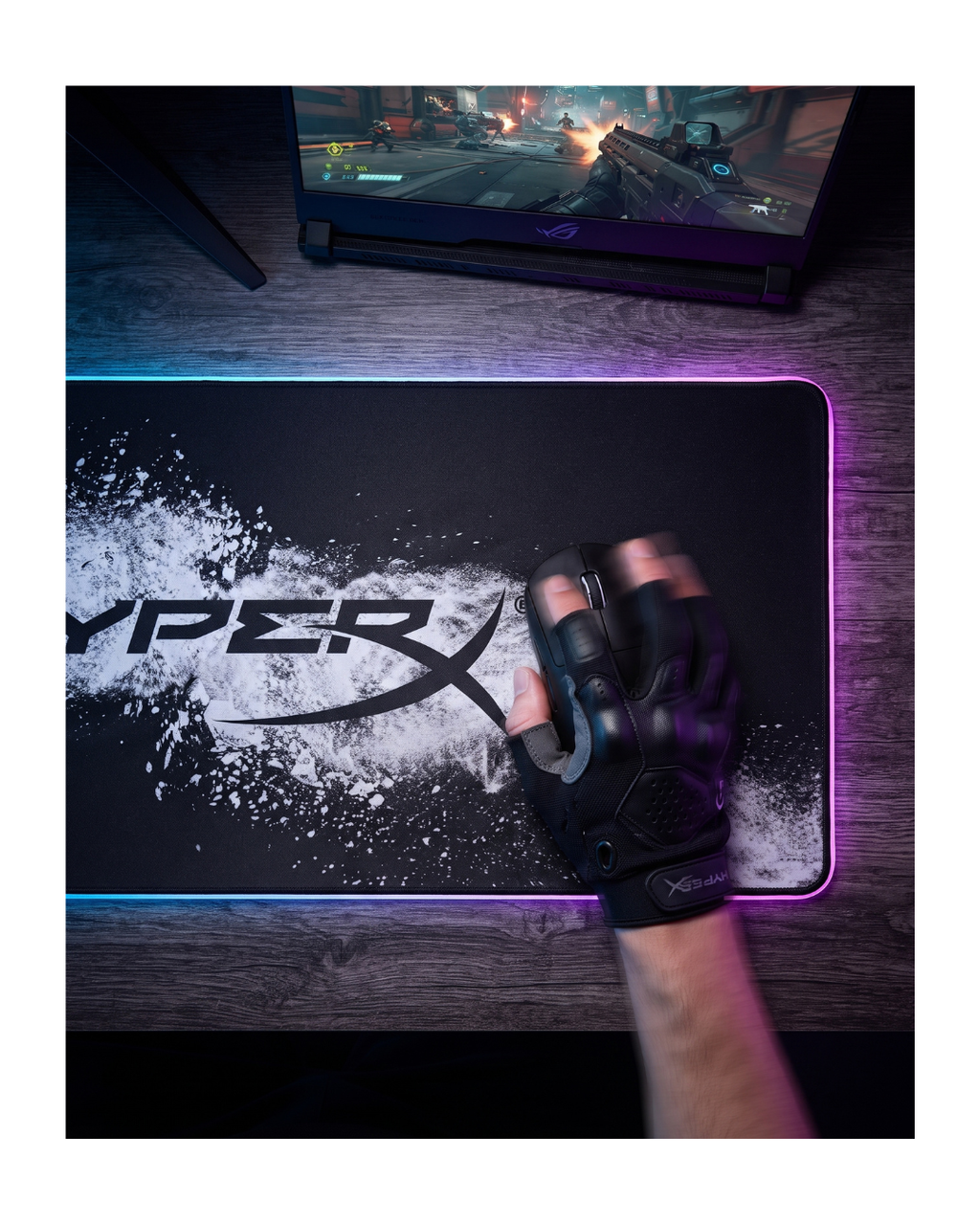 HyperX Mousepad White për Lojëra - Speed Edition - (XL)