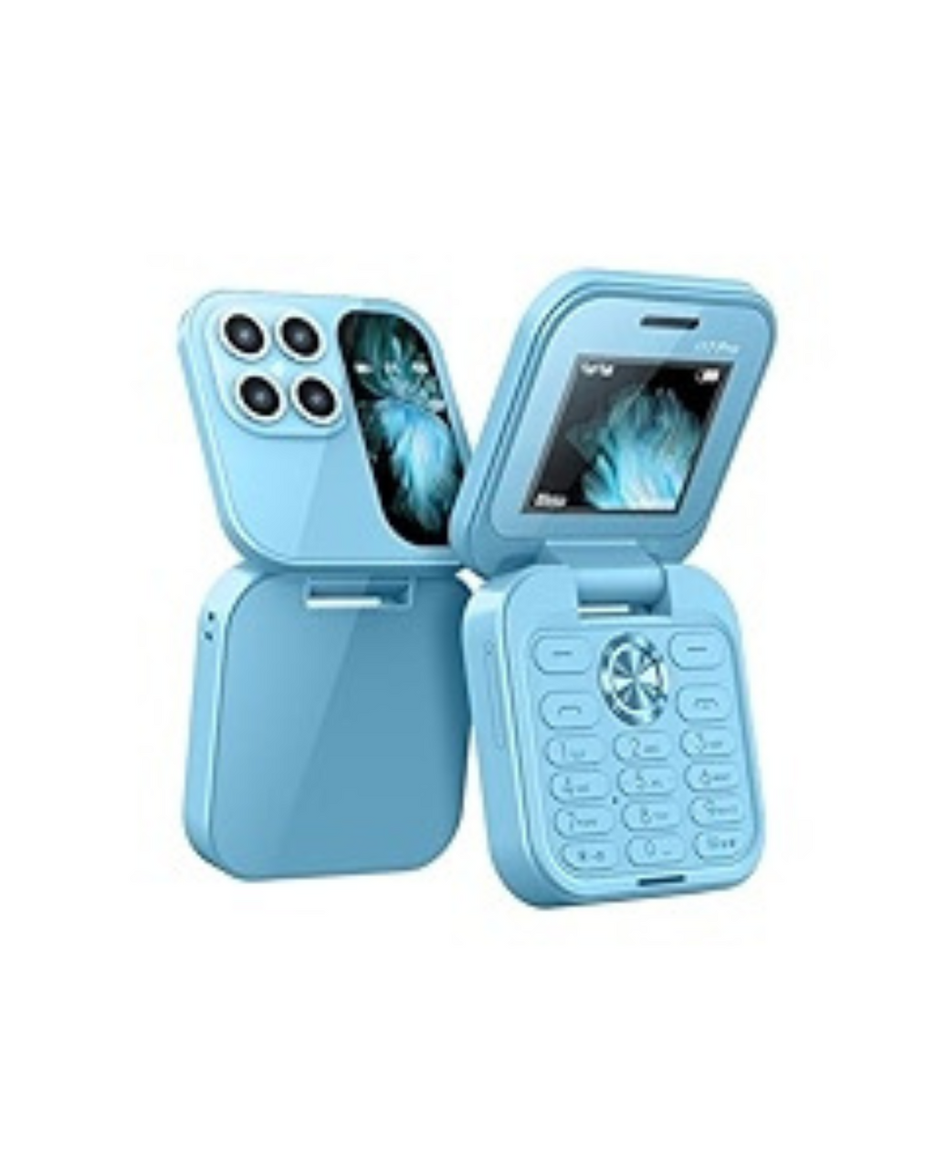 Telefon celular i17 PRO Mini i palosshëm, me ekran të vogël me 2 karta SIM.