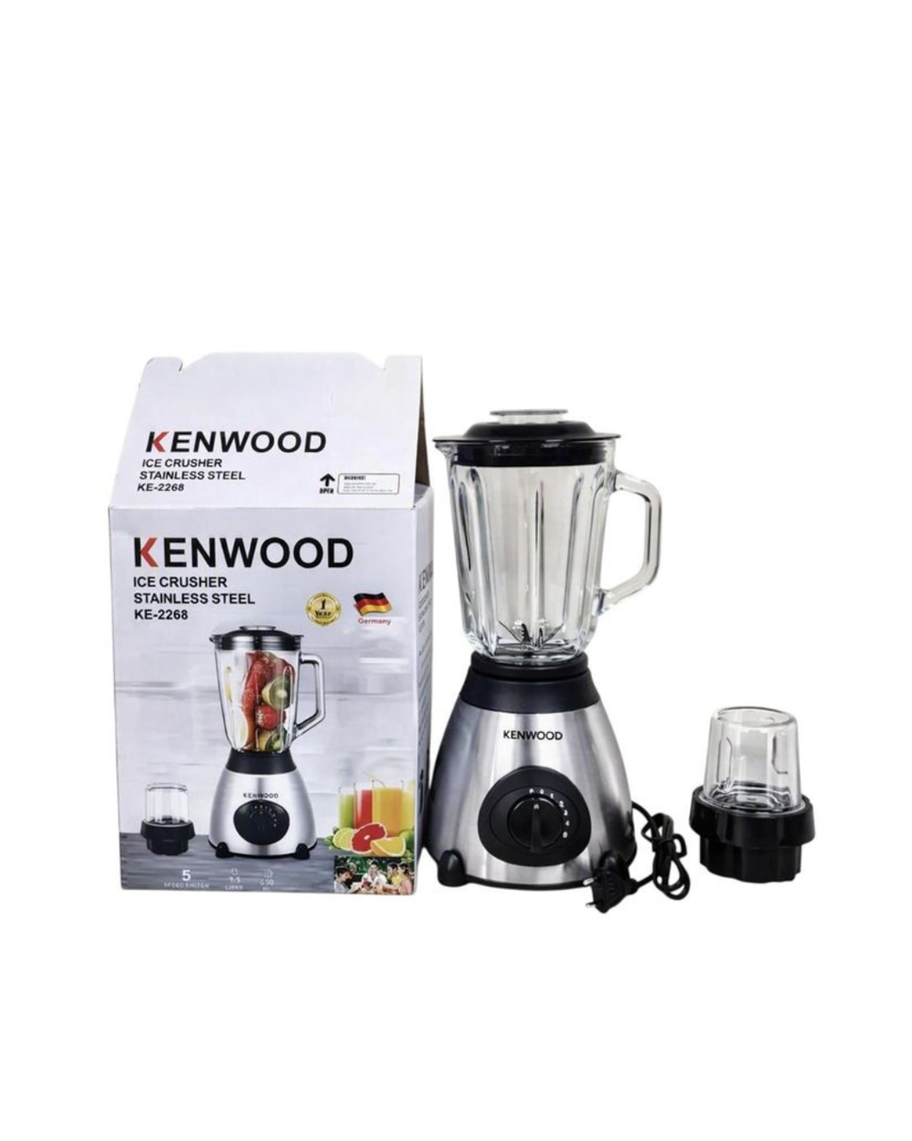 Blender akulli Kenwood me performancë të lartë 2 në 1 inox