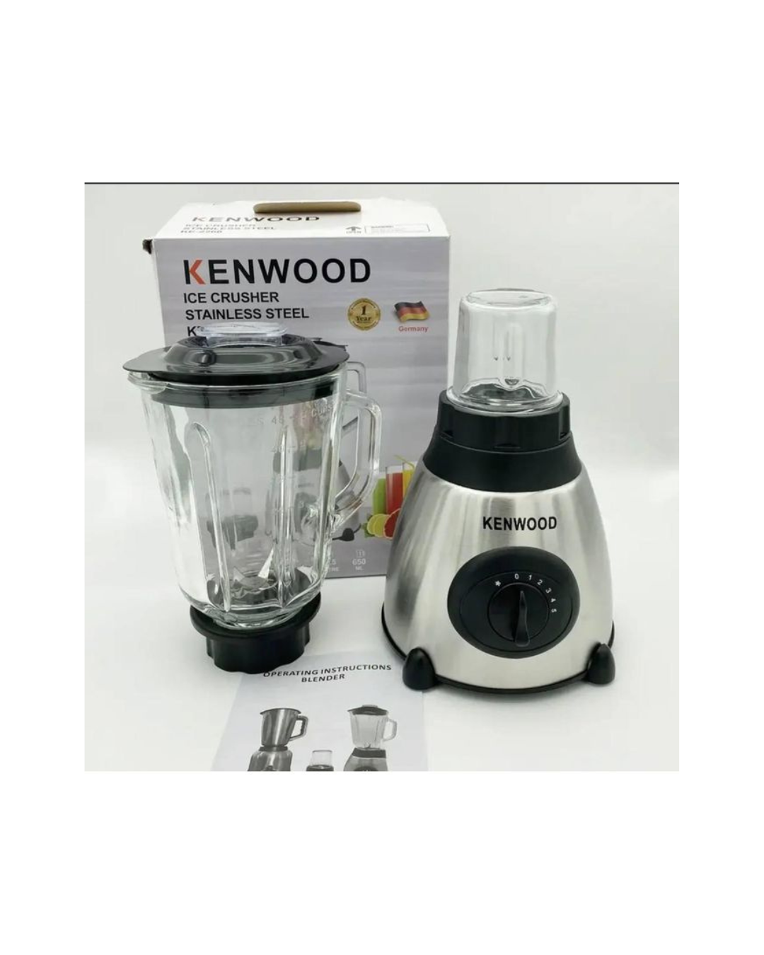 Blender akulli Kenwood me performancë të lartë 2 në 1 inox
