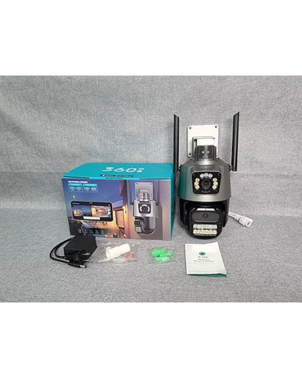 Kamera Sigurie WiFi ICSEE 3K 6MP PTZ me Dy Lente me Detektim Njerëzor