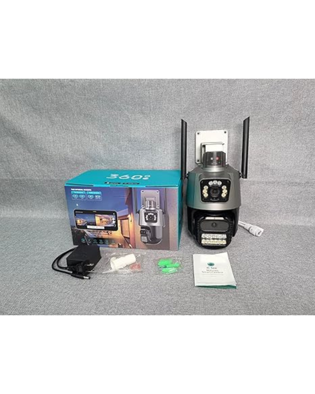 Kamera Sigurie WiFi ICSEE 3K 6MP PTZ me Dy Lente me Detektim Njerëzor