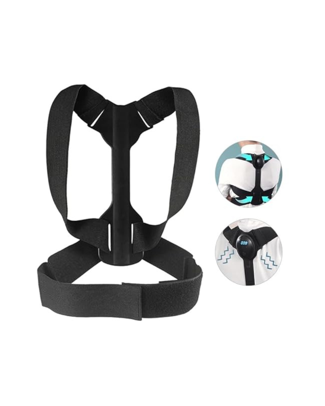 Rrip inteligjent korrigjues shpine me ekran LCD me dridhje të rregullueshme