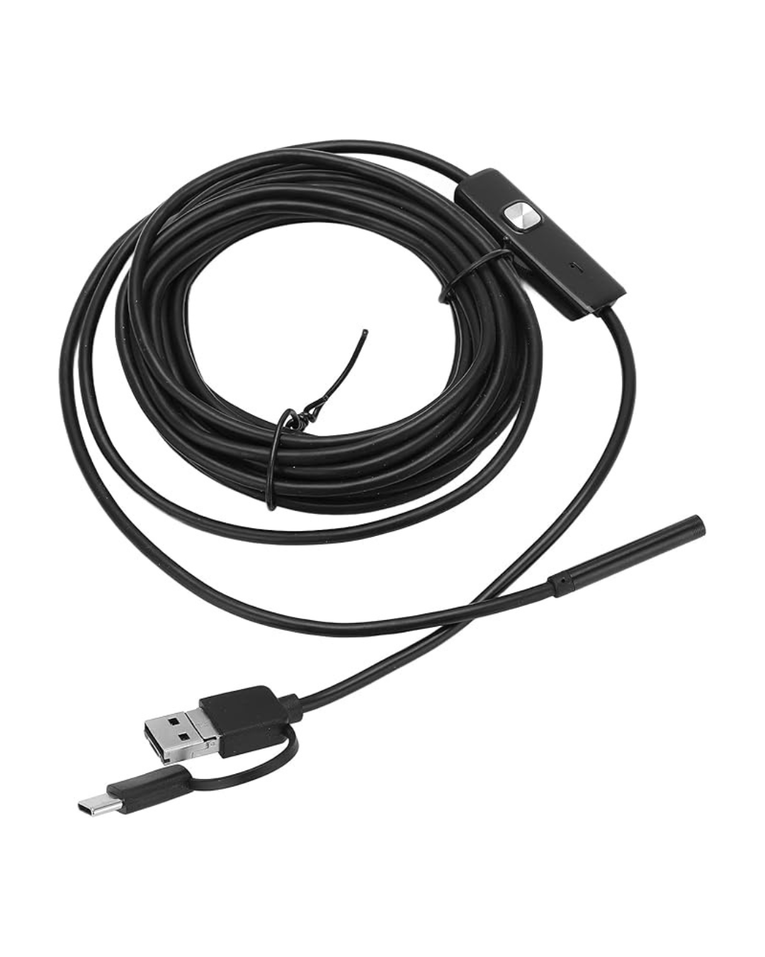 Kamerë Endoskopike për Telefon , AN100 5.5 mm Tel Fleksibël 3 në 1 (1M)