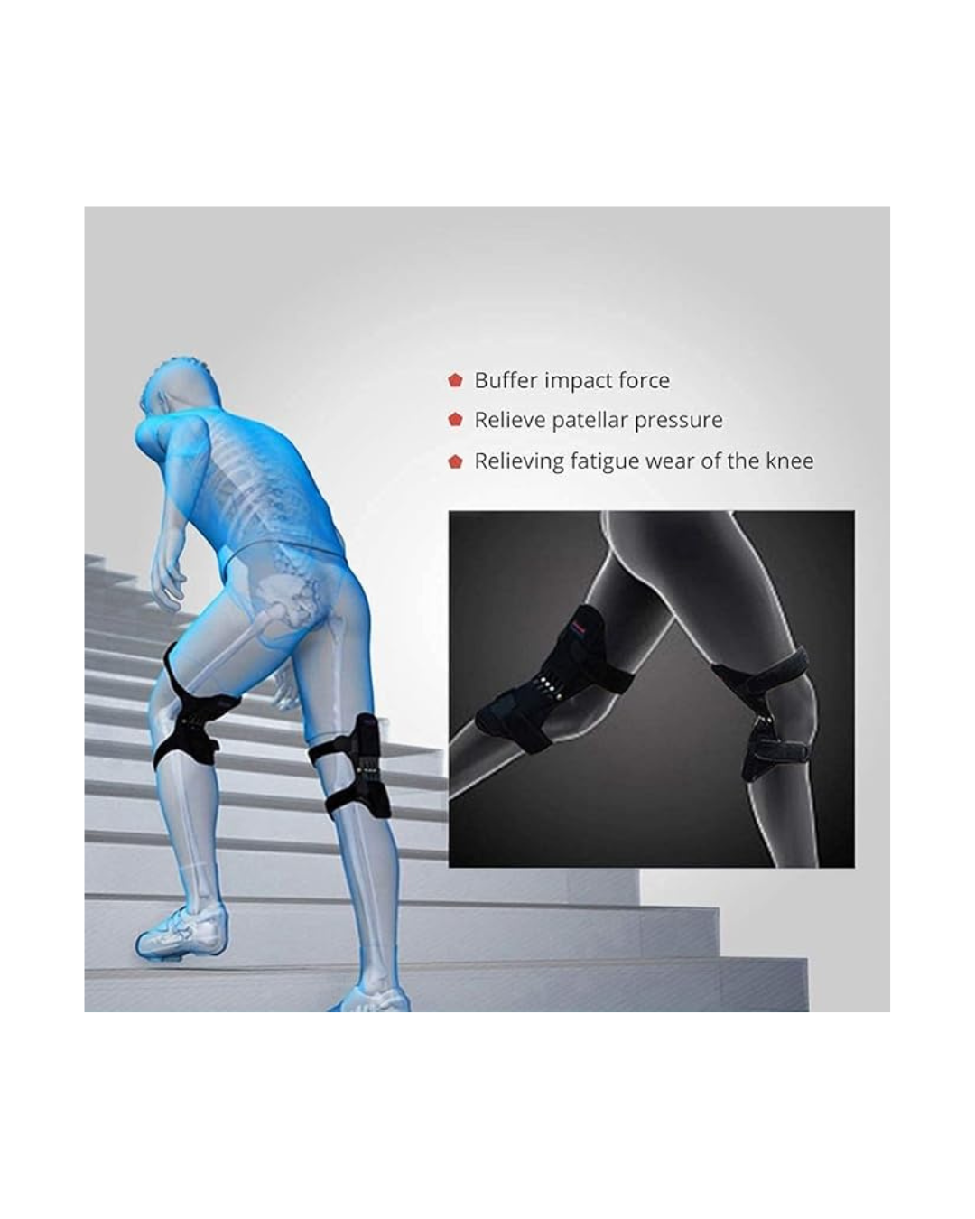 Mbështetëse për gjunjë Spring Knee Booster Power Grow