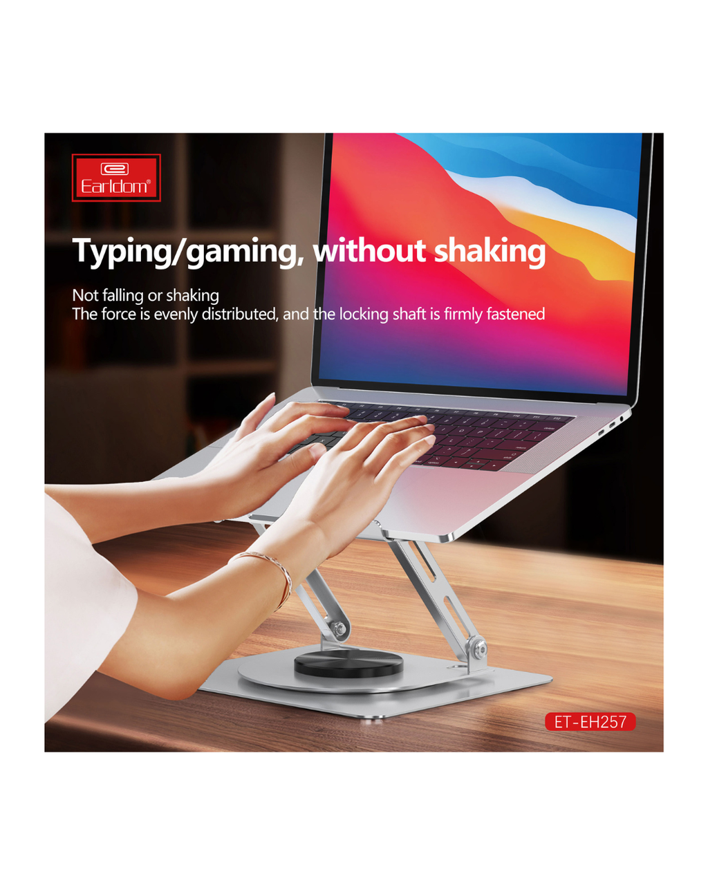 Mbështetëse për laptop Earldom EH-257 e rregullueshme 360°