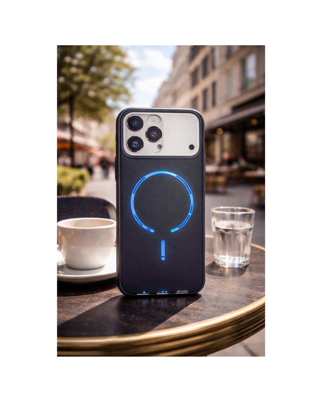 Case Lishen lëkure Magsafe për 17 Pro Max