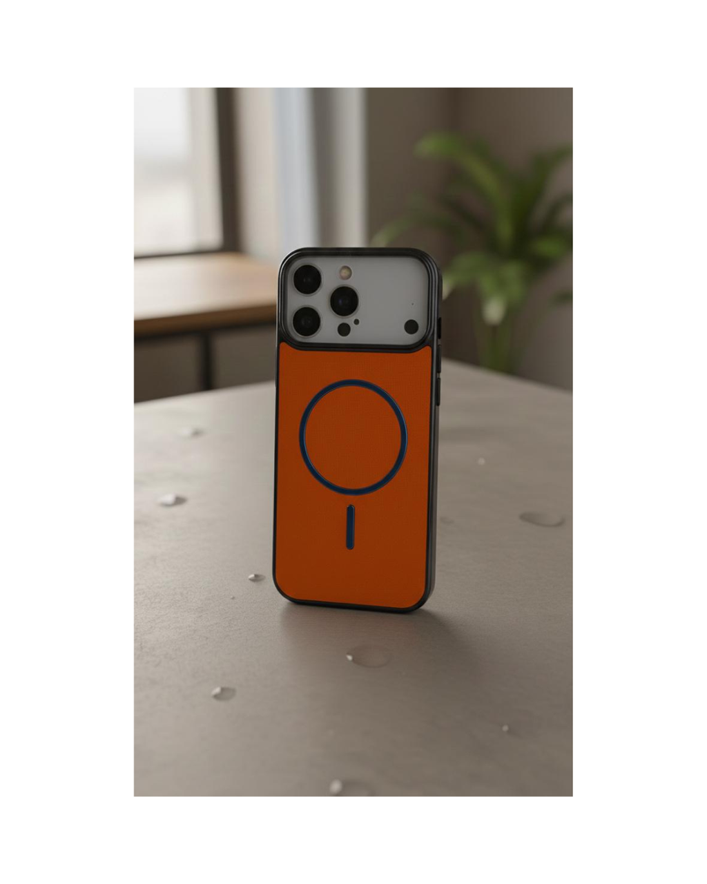 Case Lishen lëkure Magsafe për 17 Pro Max
