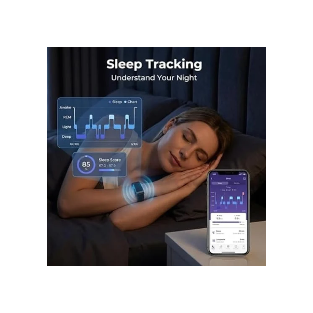 Byzylyk inteligjent fitnesi Loop Life me EKG, monitorim të rrahjeve të zemrës dhe gjurmim të aktivitetit