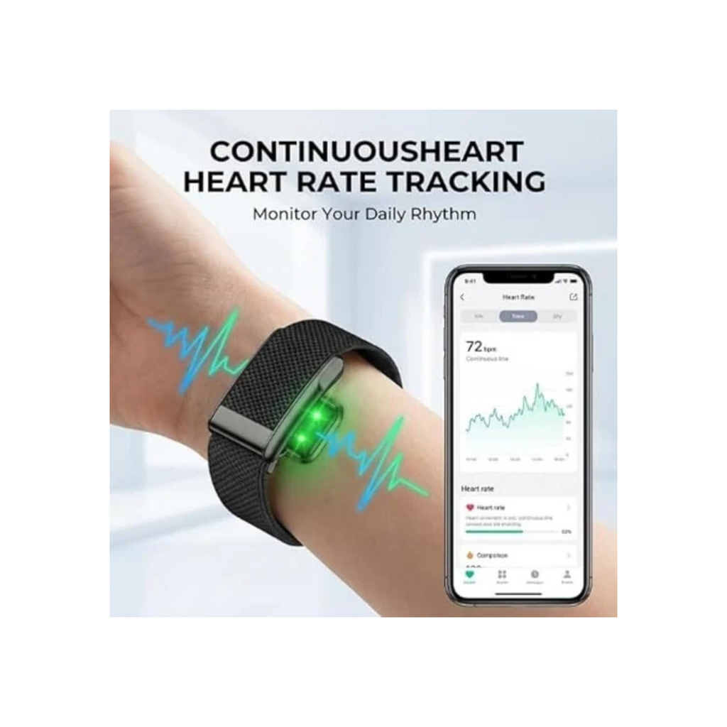 Byzylyk inteligjent fitnesi Loop Life me EKG, monitorim të rrahjeve të zemrës dhe gjurmim të aktivitetit