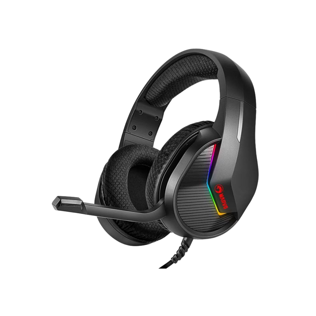 Kufje Gaming MARVO me mikrofon H8618, RGB