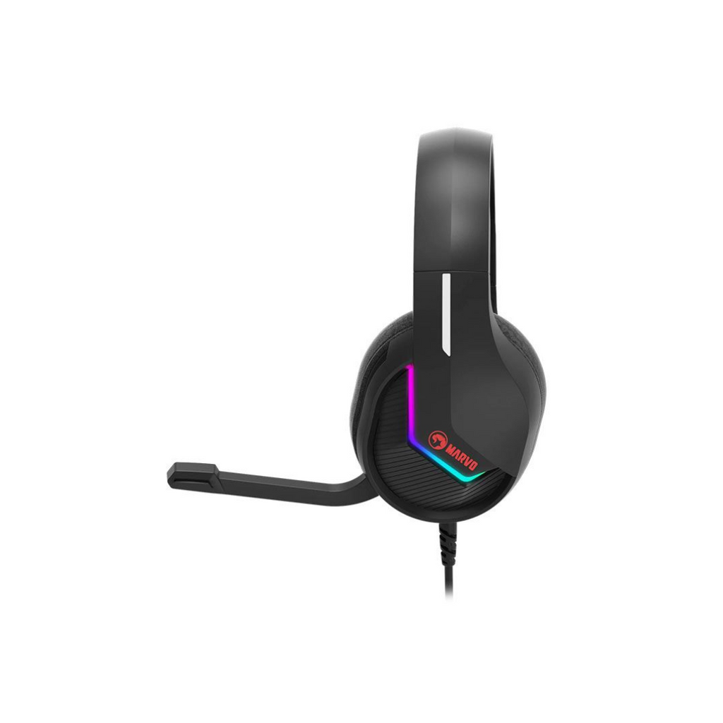Kufje Gaming MARVO me mikrofon H8618, RGB