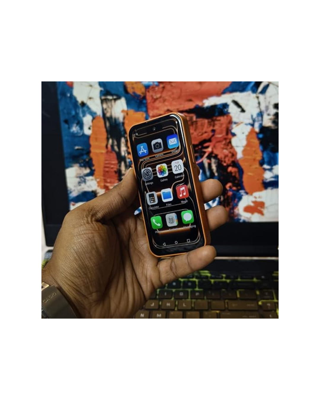 17 Pro Max Mini, telefon inteligjent AMOLED 4 inç, 8 GB RAM, 512 GB