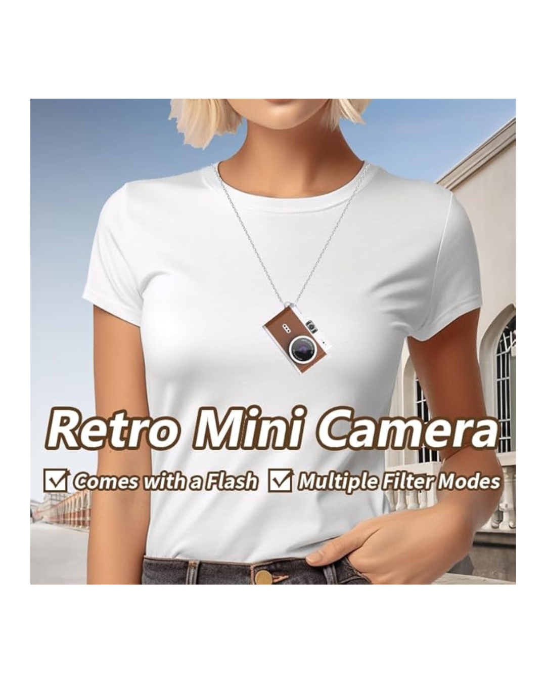 Mini Kamerash Retro me Ekran Modalitete të Shumëfishta