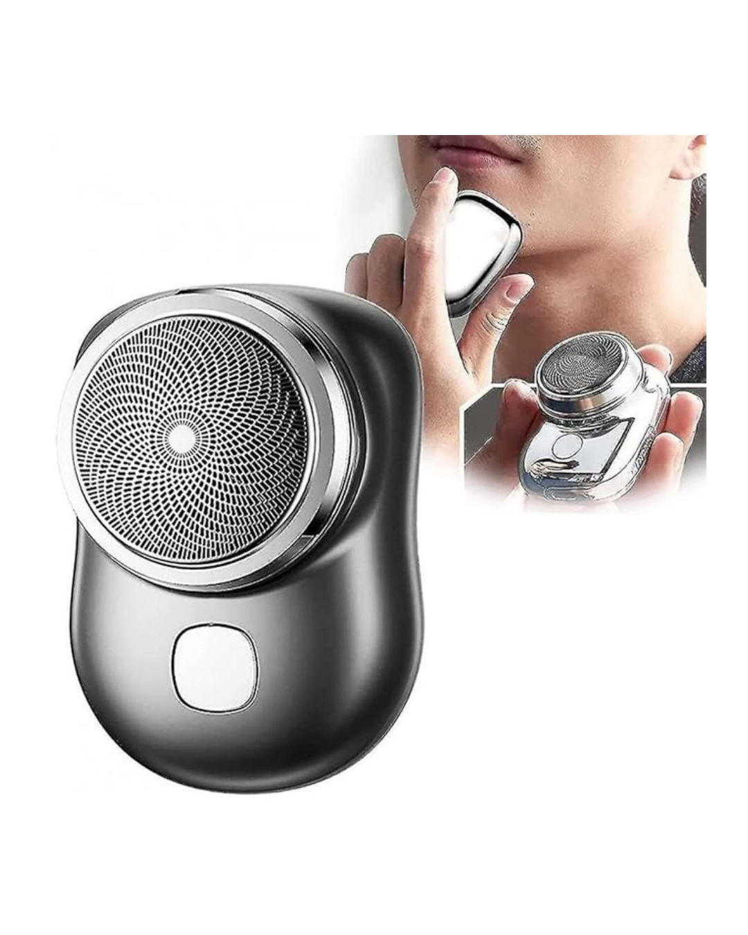 Mini Shaver për flokë të lagur dhe të thatë, i zi