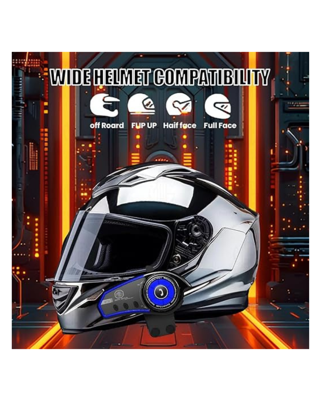 Kufje për helmetë motori BT35, Bluetooth 5.0 me mikrofon të papërshkueshme nga uji