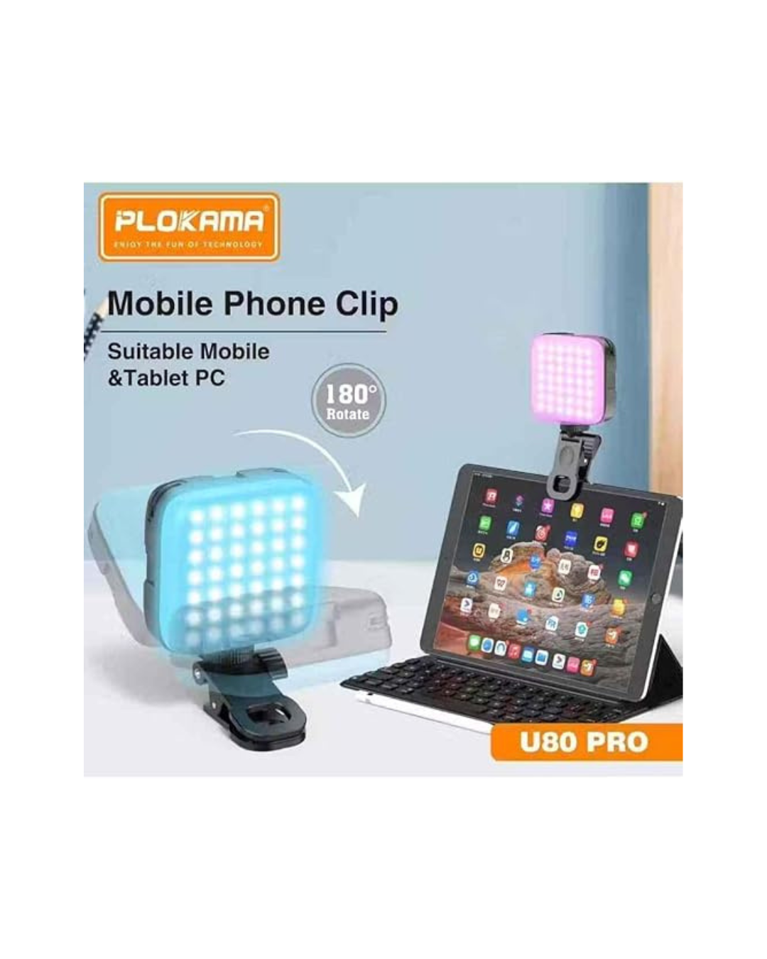 Dritë LED Plokama U80 për telefon ndriçim për fotografi profesionale