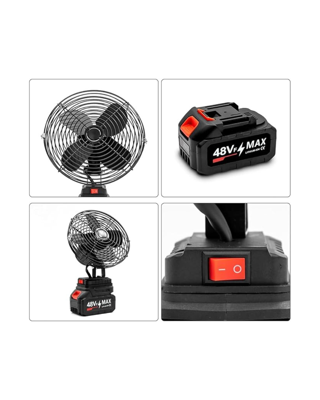 Ventilator portativ tavoline 48Vf MAX për udhëtime në shtëpi, zyrë,