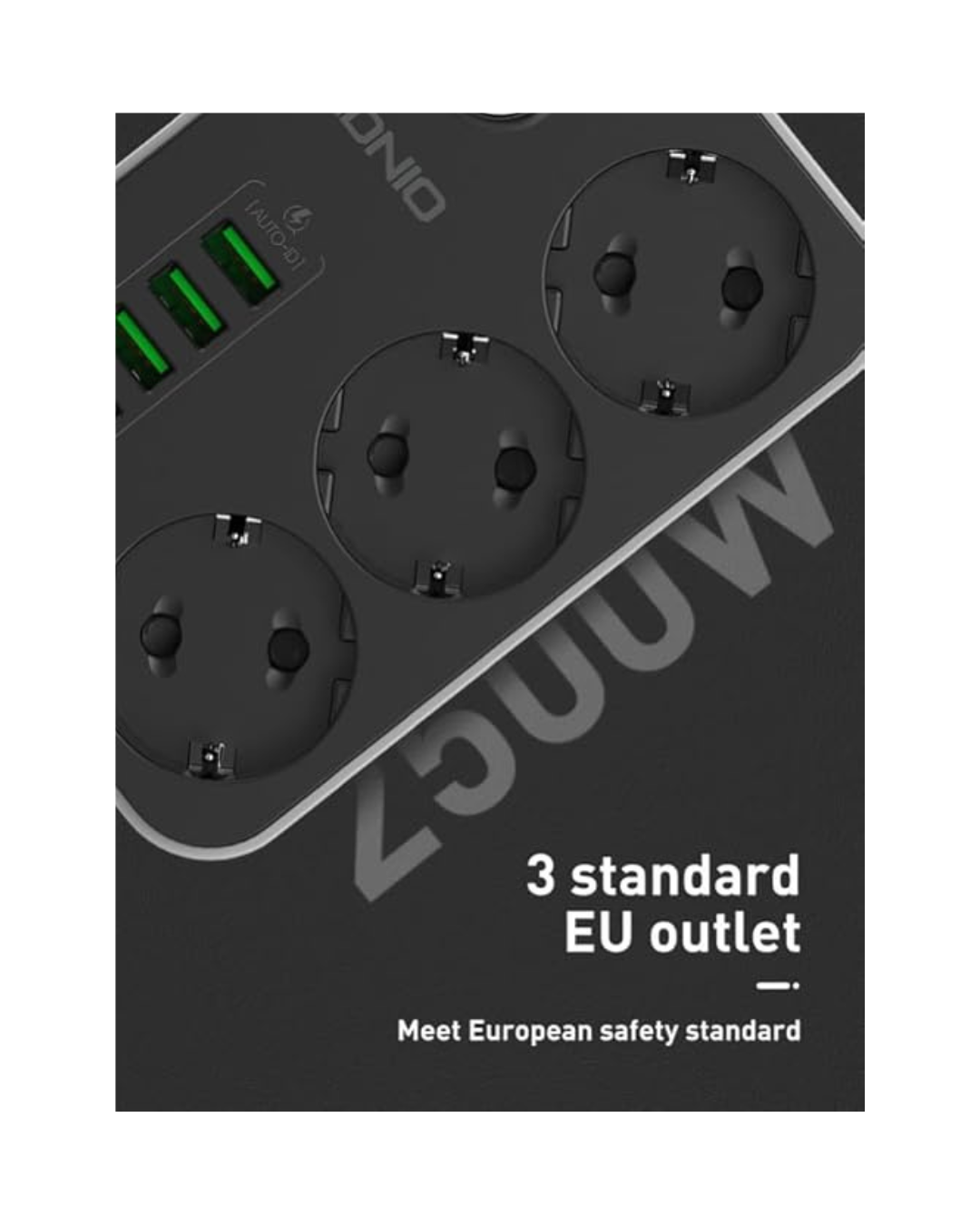 Shpërndarës rryme LDNIO SE3631 me 3 priza dhe 6 porta USB