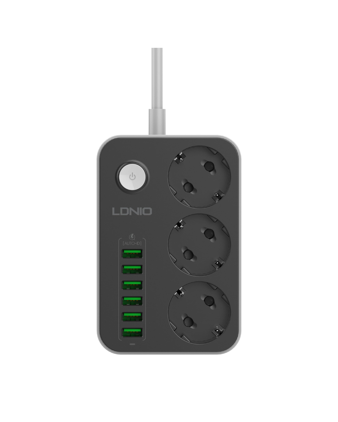 Shpërndarës rryme LDNIO SE3631 me 3 priza dhe 6 porta USB