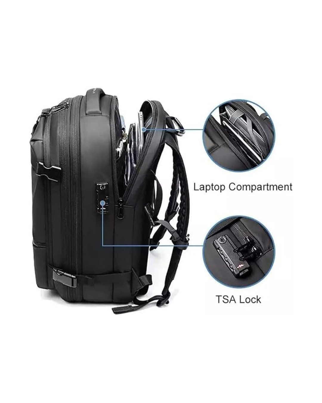 Çantë shpine udhëtimi Vacpack me kompresimi vakumi