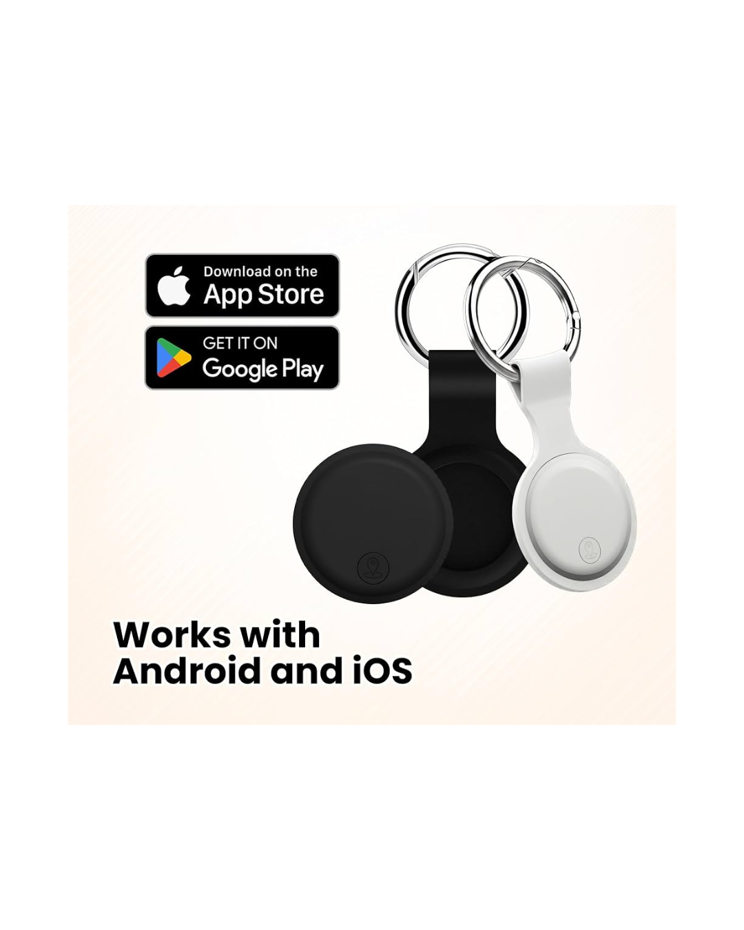 Smart Tag GPS Sistem global gjurmimi për IOS & Android, i zi