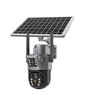 Solar Kamera Diellore WiFi 8MP me Dy Lente të Jashtme, Rezistente ndaj Motit, Audio Dykahëshe, Shikim me Ngjyra, Night View