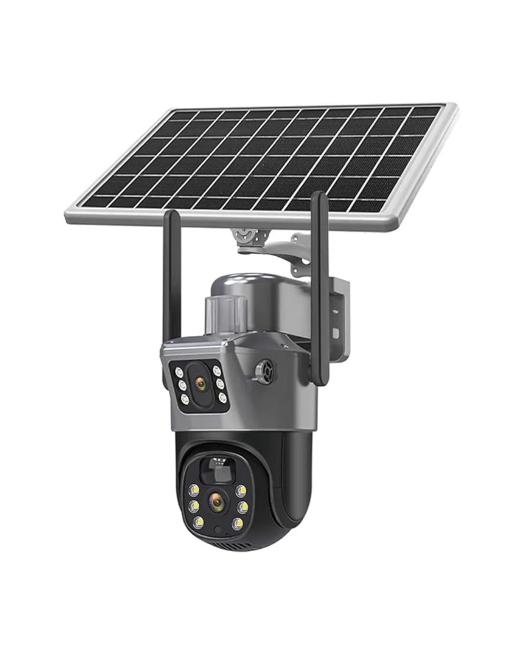 Solar Kamera Diellore WiFi 8MP me Dy Lente të Jashtme, Rezistente ndaj Motit, Audio Dykahëshe, Shikim me Ngjyra, Night View