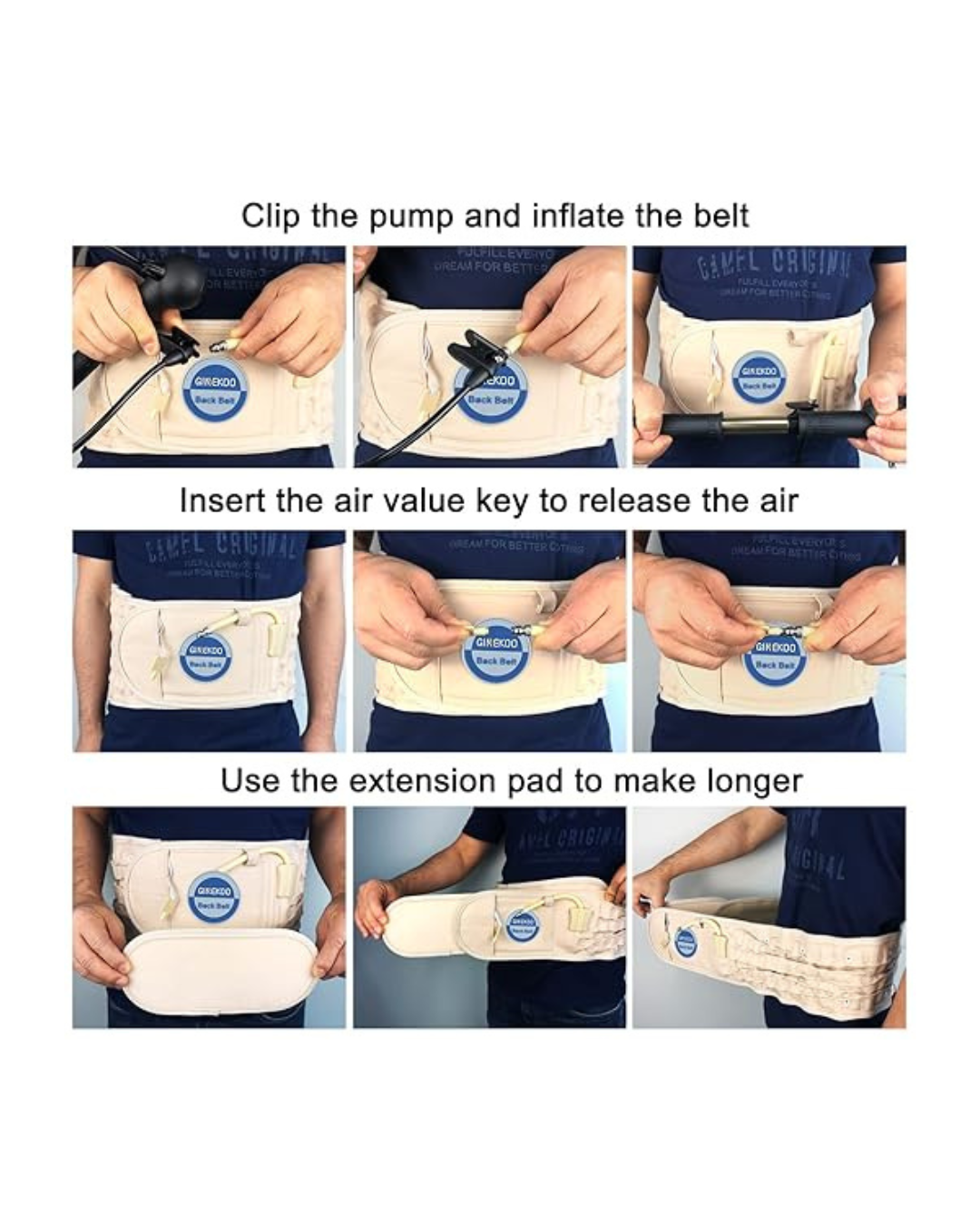 Rrip Shpine me Dekompresion Fizik me tërheqje Ajri për Kurrizin